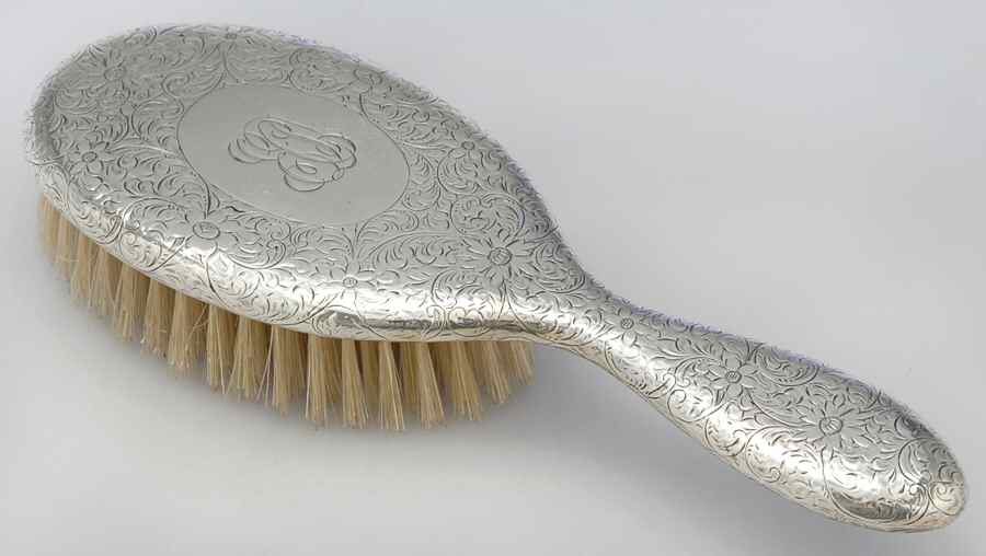 TIS75 (Sterling, Hollowware) Hair Brush by Tiffany & CO SILVER-1
