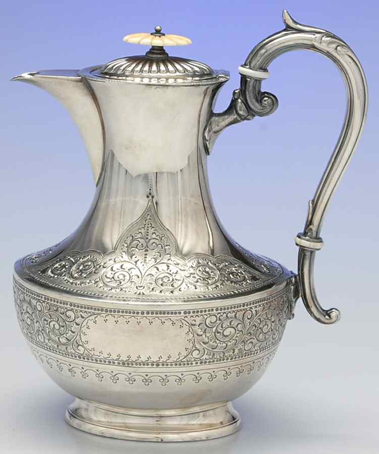5052 (Silverplate, Hollowware) Silverplate Coffee Pot by George Travis & Co-1