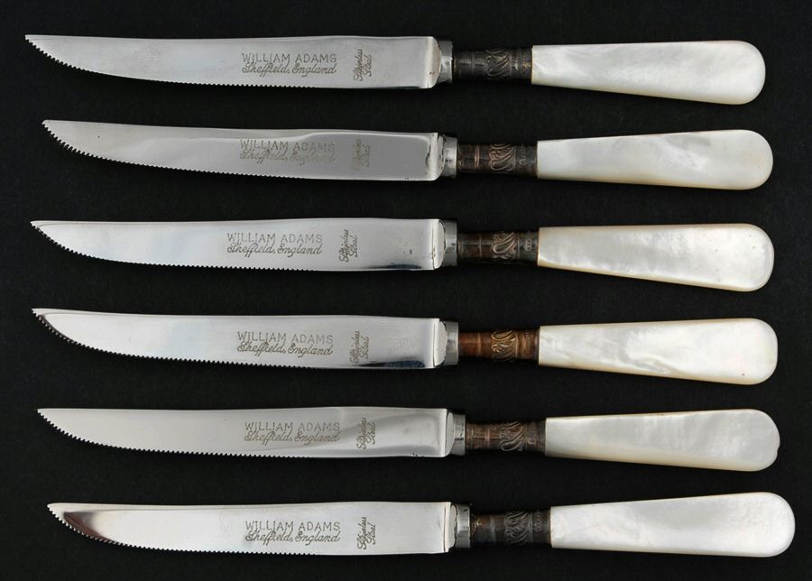 Pearl Handle 3 (Sterling) Individual Stainless Fruit Knife - Set of 6 by Towle Silver-1