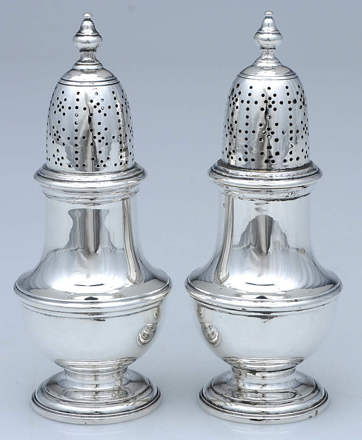22601 (Sterling, Hollowware) Salt and Pepper Set by Tiffany & CO SILVER-1