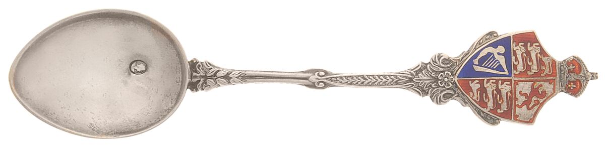 English Souvenir Spoons (Silverplate) England Five O'Clock Spoon by Turner & Simpson-Eng-1