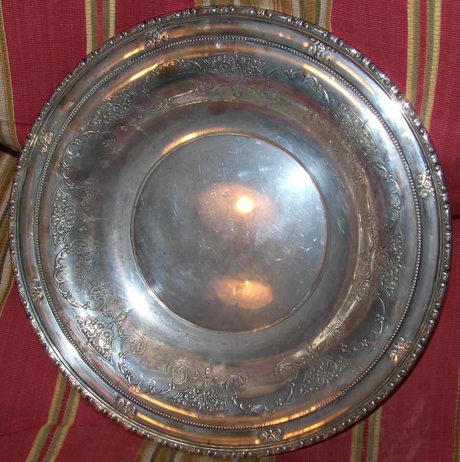 93420 (Sterling, Hollowware) 14" Round Footed Tray by Towle Silver-1