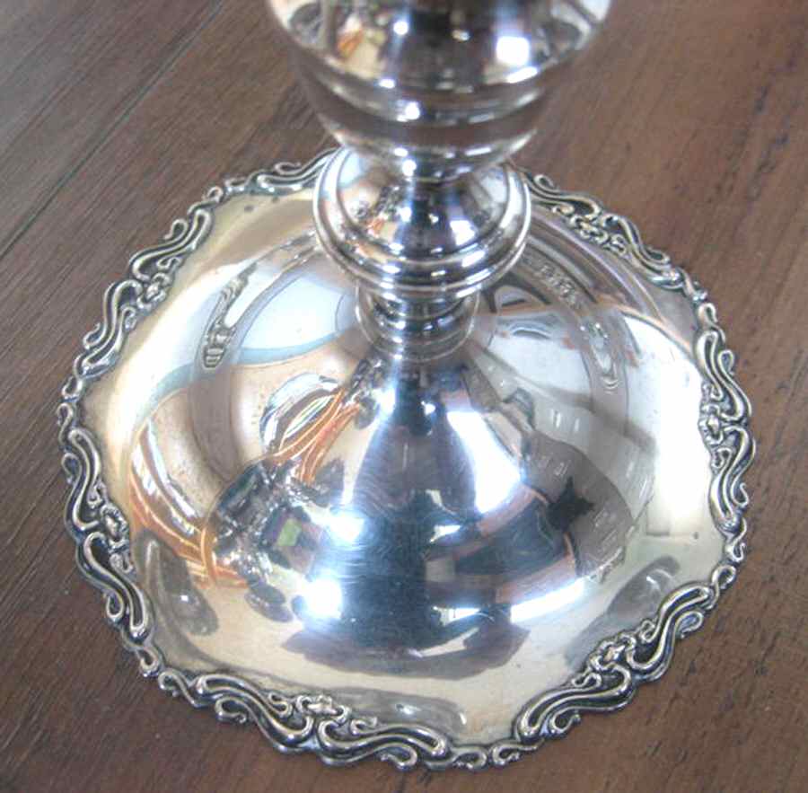 1020 (Sterling, Hollowware) Weighted 3 Light Candelabra by Towle Silver-1