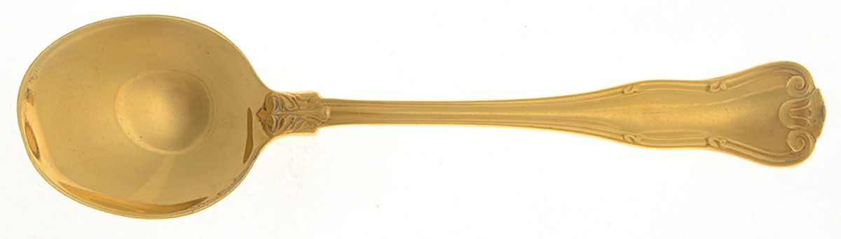 Provence Gold (Strl, 1961, No Mono, Gold Vermeil) Round Bowl Soup Spoon (Cream Soup) by Tiffany & CO SILVER-1