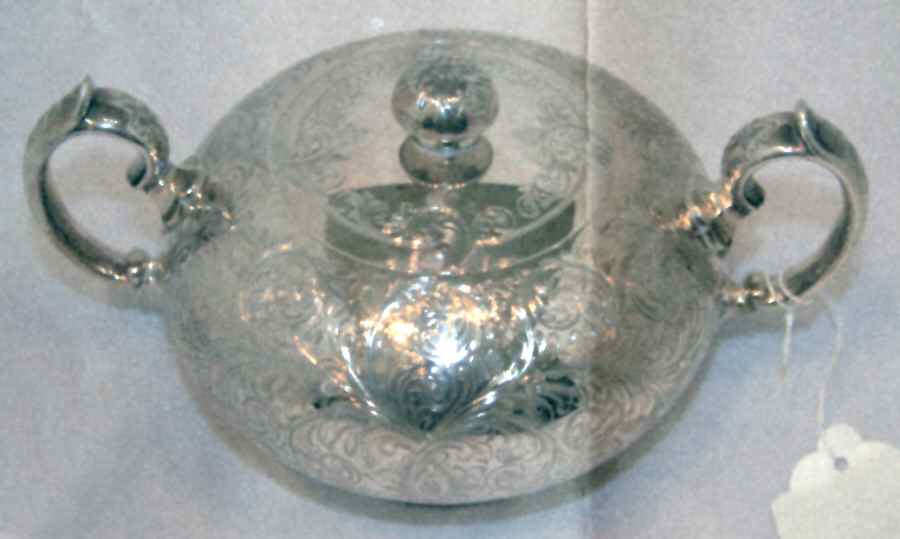 G1004 (Sterling, Hollowware) Sugar Bowl & Lid by Tiffany & CO SILVER-1