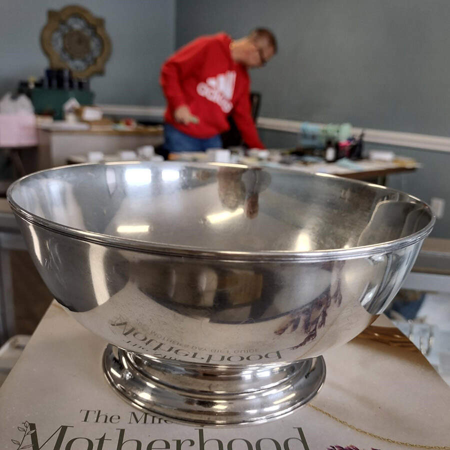 Paul Revere Bowls (Sterling, Hollowware) 8" Paul Revere Bowl by Tiffany & CO SILVER-1