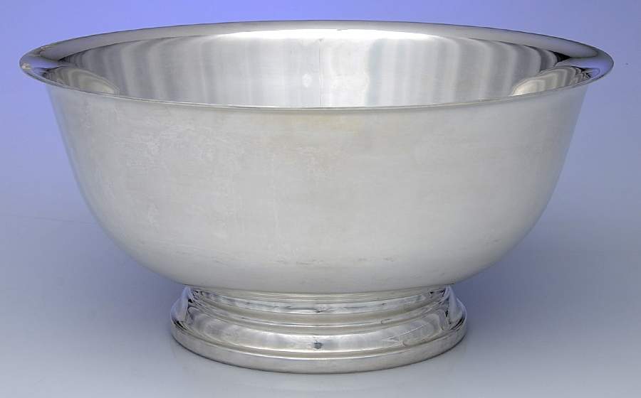 Paul Revere Bowls (Sterling, Hollowware) 13" Paul Revere Bowl by Tiffany & CO SILVER-1