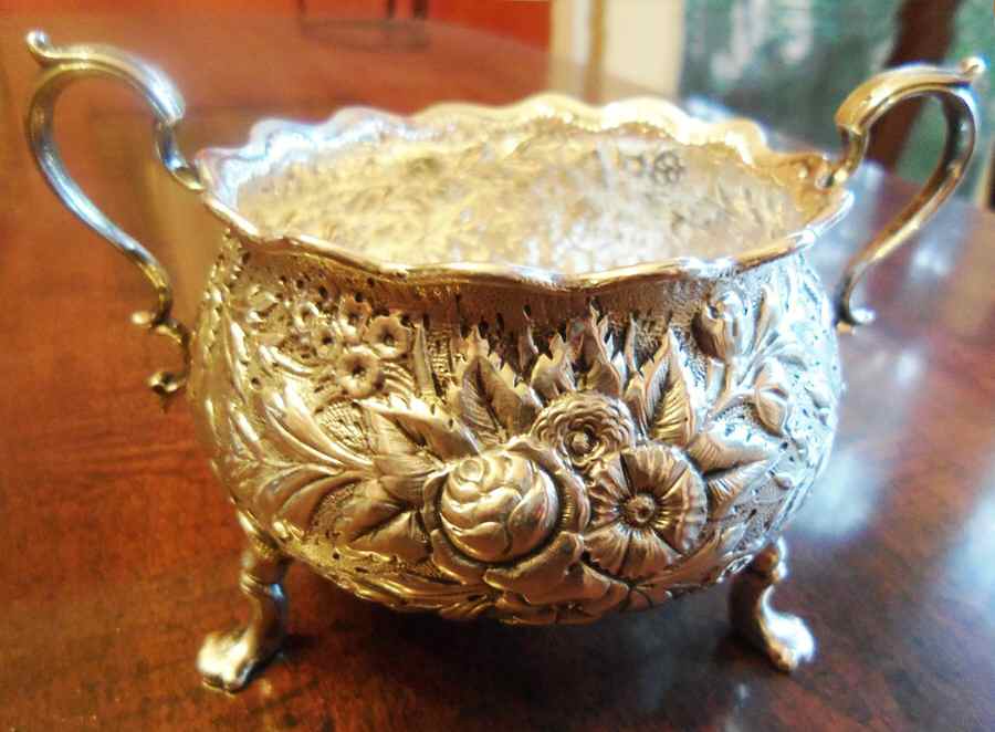 4531(Sterling, Hollowware) Open Sugar Bowl by Tiffany & CO SILVER-1