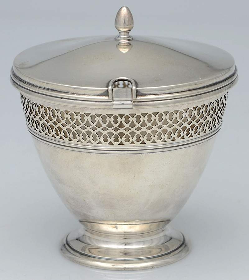 18423 (Sterling, Hollowware) All Sterling Marmalade Base & Lid by Tiffany & CO SILVER-1