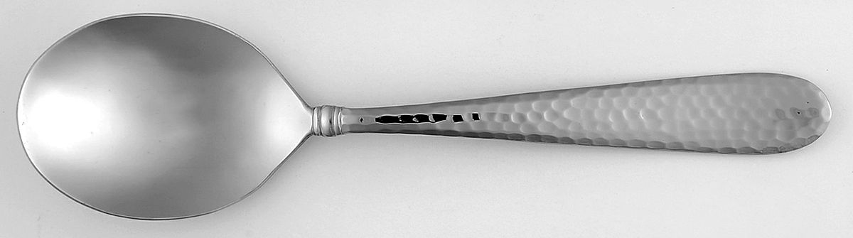 Logan Hammer Ring (Stainless) Sugar Spoon by Towle Silver-1