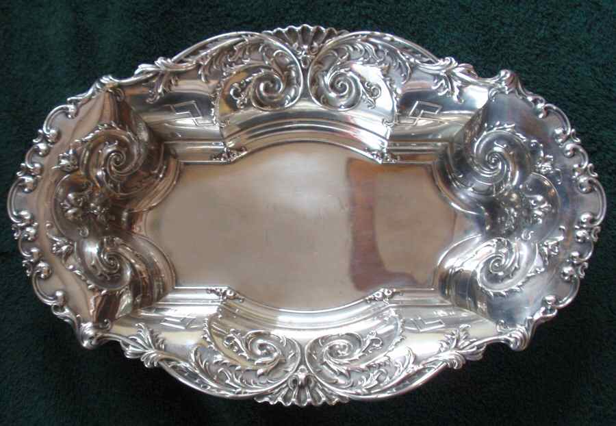 110 (Sterling, Hollowware) 12" Bread Tray by Theodore B Starr-1