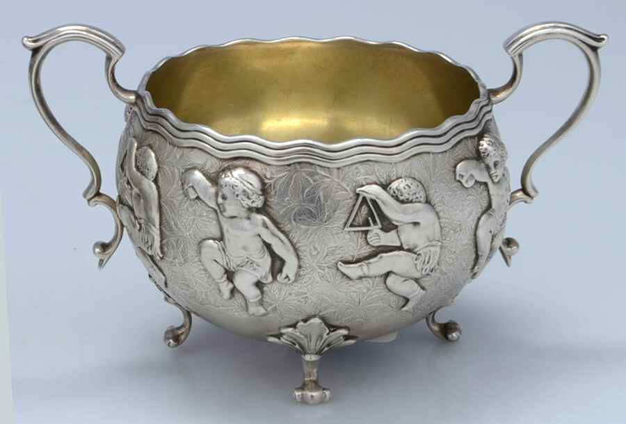6837M (Sterling, Hollowware) Open Sugar Bowl by Tiffany & CO SILVER-1