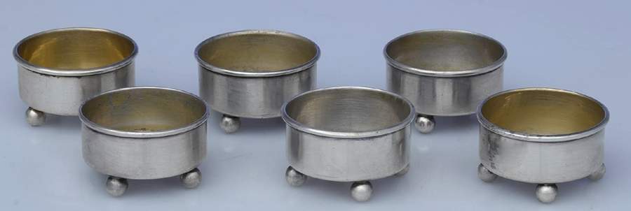3403 (Sterling, Hollowware) Individual Open Salt No Liner (Set of 6) by Tiffany & CO SILVER-1