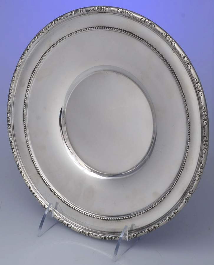 Highboy (Sterling, Hollowware) 9" Sandwich Plate by Towle Silver-1