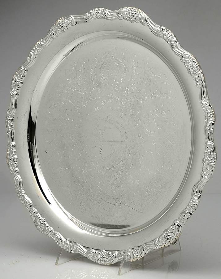 Embassy Classic (Slvp, Hollowware) 12" Round Tray by Towle Silver-1