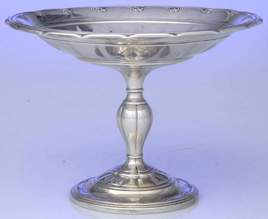 Old Colonial (Sterling, Hollowware) Weighted Round Compote (Height X Width) by Towle Silver-1