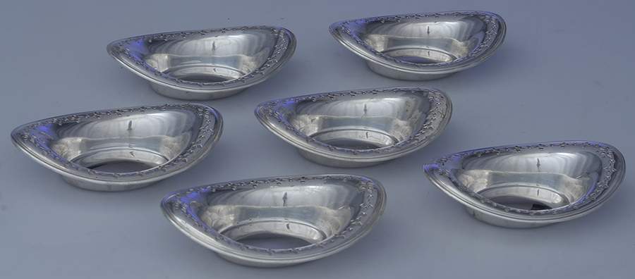 17755A (Sterling, Hollowware) Sterling Nut (Set of 6) by Tiffany & CO SILVER-1