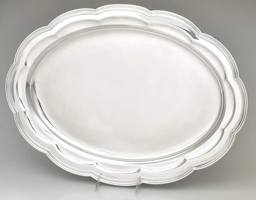 1163 (Silverplate, Hollowware) 22" Oval Serving Platter by Tiffany & CO SILVER-1
