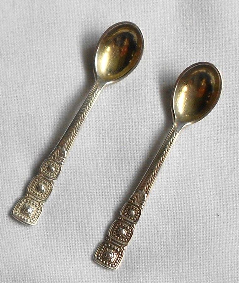 145 (Sterling) Individual Salt Spoon by Tiffany & CO SILVER-1
