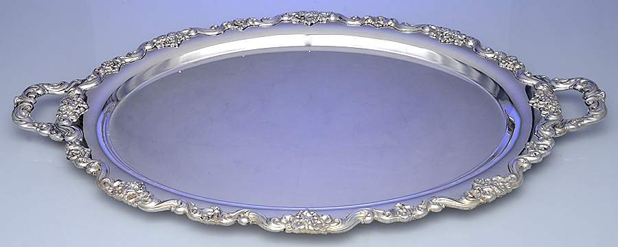 Grand Duchess (Sterling, Hollowware) Large Waiter Tray by Towle Silver-1
