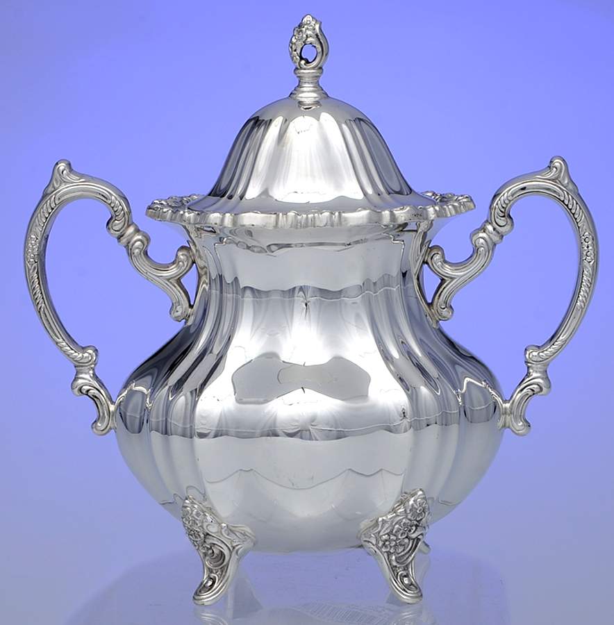 Grand Duchess (Sterling, Hollowware) Sugar Bowl & Lid by Towle Silver-1