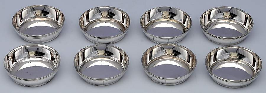24091 (Sterling, Hollowware) Butter Pat - Set of 8 by Tiffany & CO SILVER-1