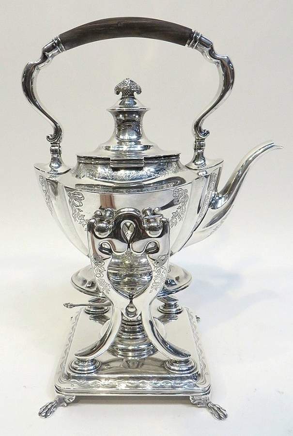 13889E1 (Sterling, Hollowware) Kettle, Stand & Burner by Tiffany & CO SILVER-1