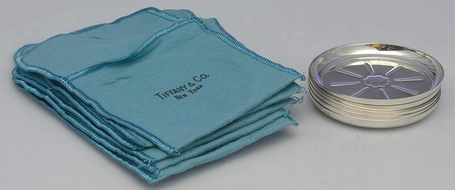 23564 (Sterling, Hollowware) Coaster - Set of 6 by Tiffany & CO SILVER-1
