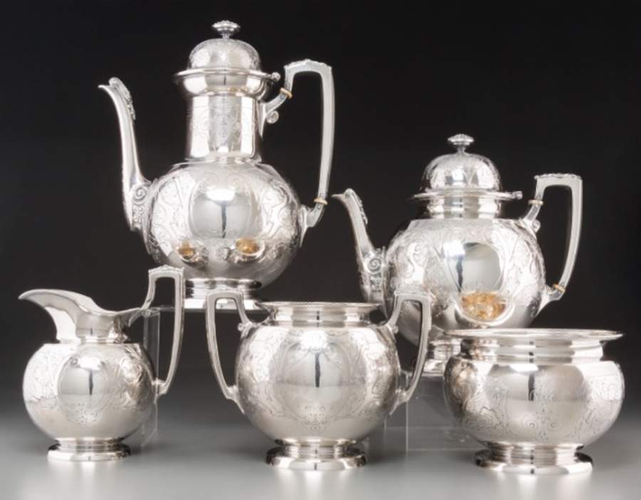 1760 (Sterling, Hollowware) Coffee Pot by Tiffany & CO SILVER-1