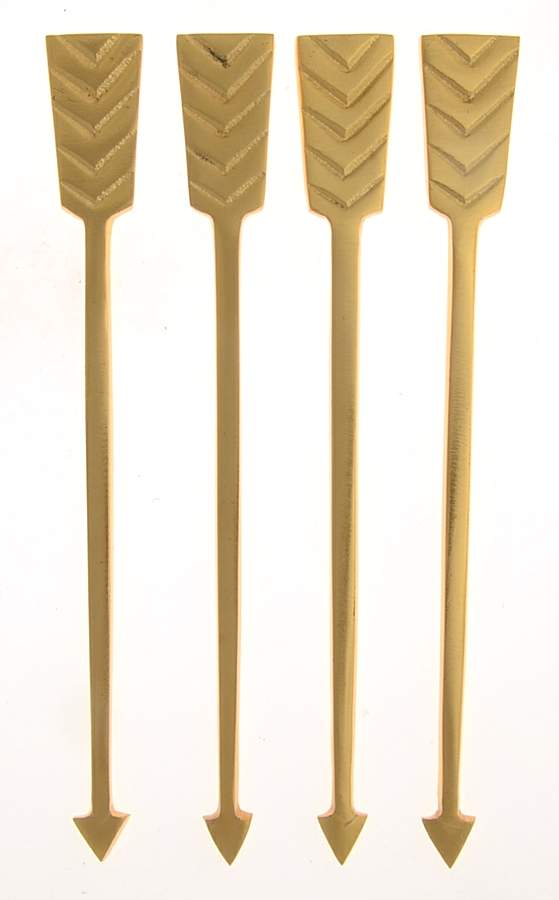 Giftware (Metal, Hollowware) Swizzle Stick - Set of 4 by Thirstystone-1