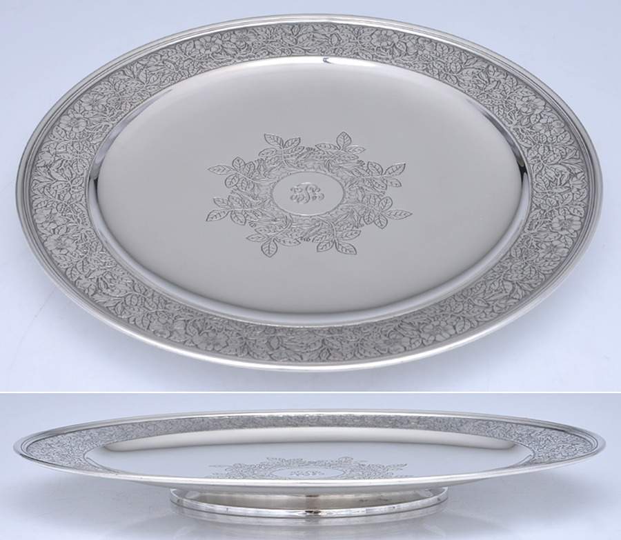 17266 (Sterling, Hollowware) 12" Footed Cake Plate by Tiffany & CO SILVER-1
