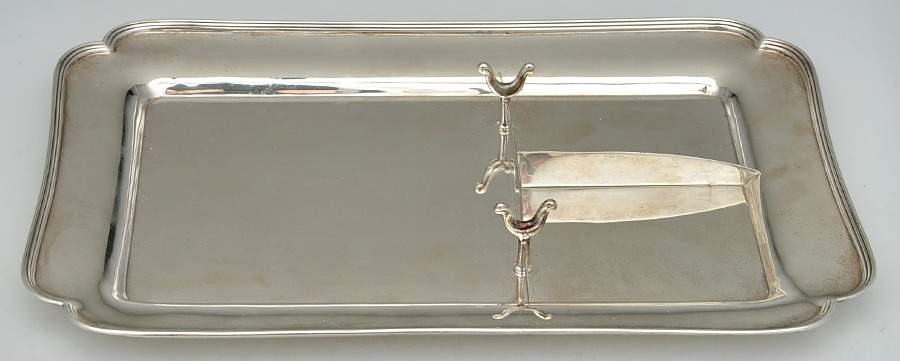 16880 (Sterling, Hollowware) Cheese & Cracker Tray by Tiffany & CO SILVER-1