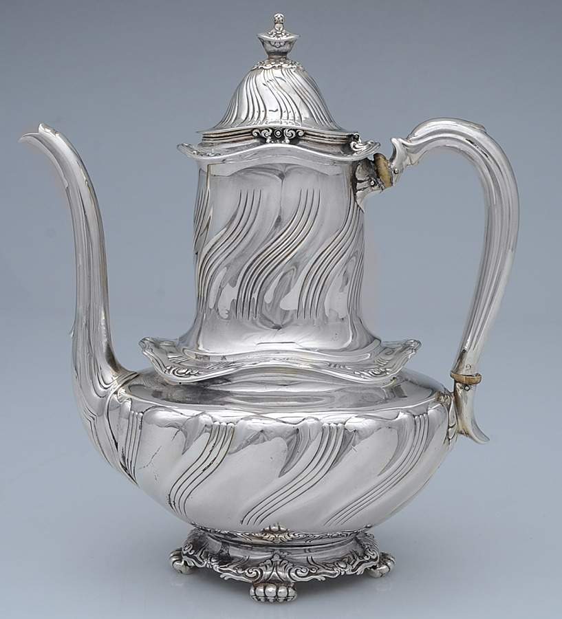 Wave Edge (Sterling, 1884, Waves, Hollowware) Coffee Pot by Tiffany & CO SILVER-1