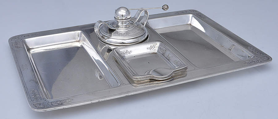 19048 (Sterling, Hollowware) (6 Pcs) Smoking Set by Tiffany & CO SILVER-1