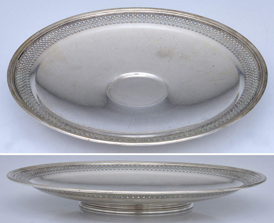 18670 (Sterling, Hollowware) 10" Footed Sandwich Plate by Tiffany & CO SILVER-1