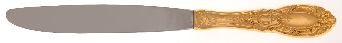 King Richard (Gold Vermeil) Modern Hollow Knife by Towle Silver-1