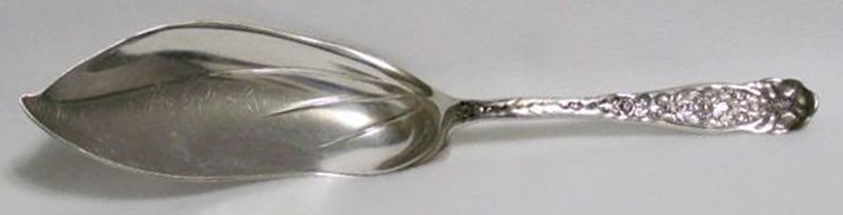TIS104 (Sterling) Large Solid Fish Serving Knife by Tiffany & CO SILVER-1