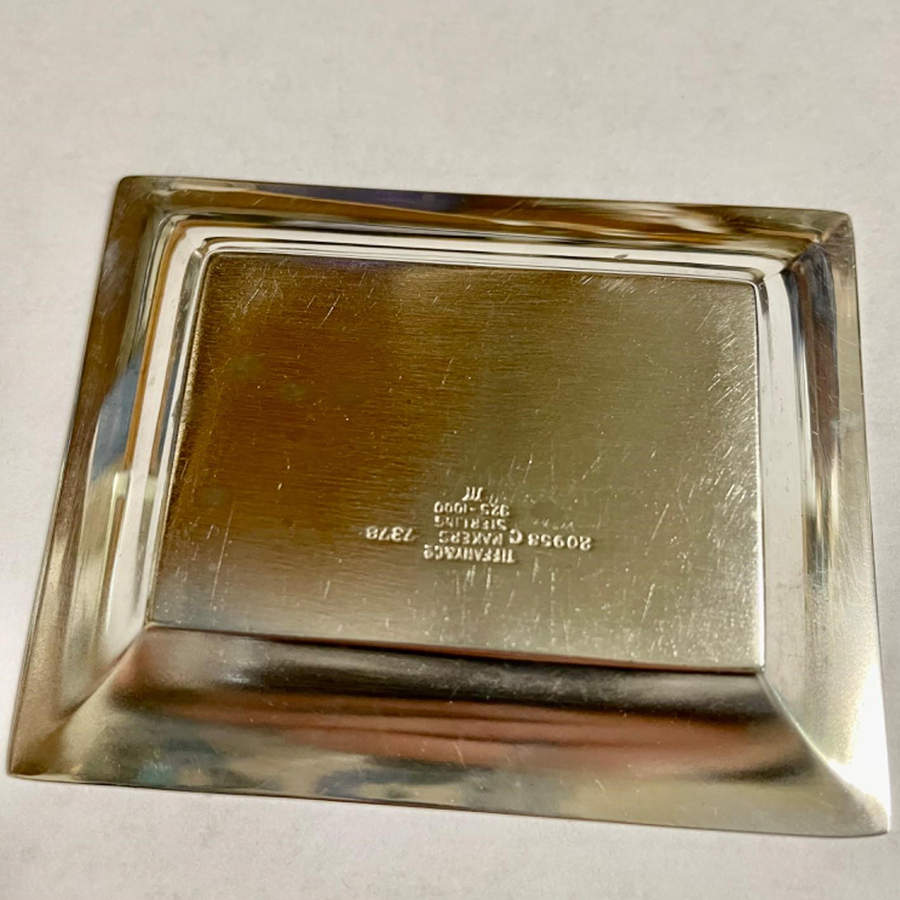 20958C (Sterling, Hollowware) 2 Piece Matchbox Holder and Ashtray Set by Tiffany & CO SILVER-1