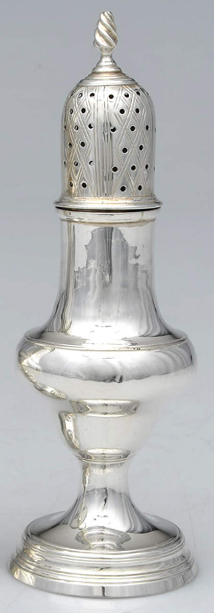 TDQ2 (Sterling, Hollowware) Pepper Shaker by Thomas Shepherd-1