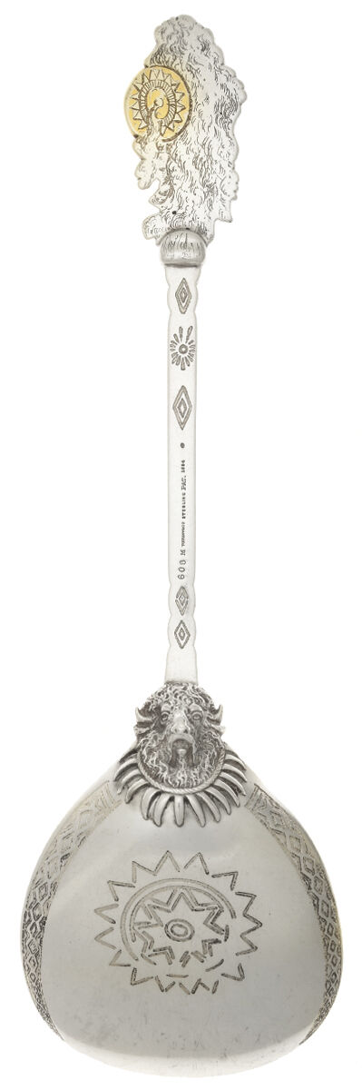 American Indian (Sterling, 1884) Solid Serving Spoon by Tiffany & CO SILVER-3
