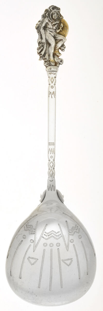 American Indian (Sterling, 1884) Solid Serving Spoon by Tiffany & CO SILVER-1