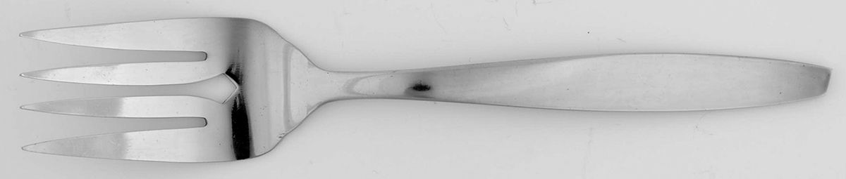 Crestmark (Stainless) Medium Solid Cold Meat Serving Fork by Unknown Mfg Silver-1