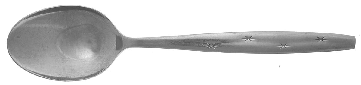 Heavenly Star (Stainless) Place/Oval Soup Spoon by Unknown Mfg Silver-1