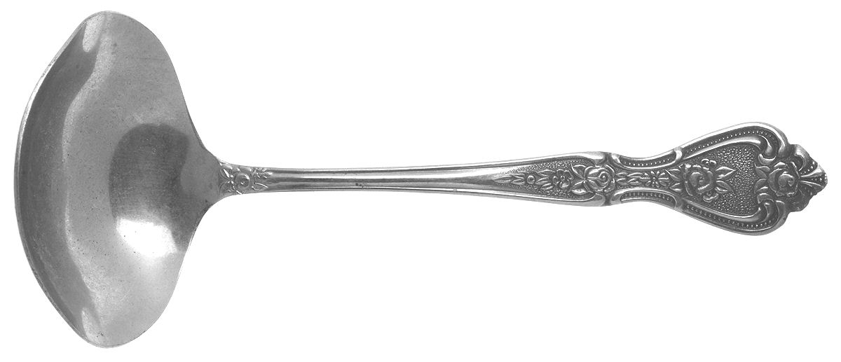 Normandy (Stainless) Solid Gravy Ladle by Unknown Mfg Silver-1