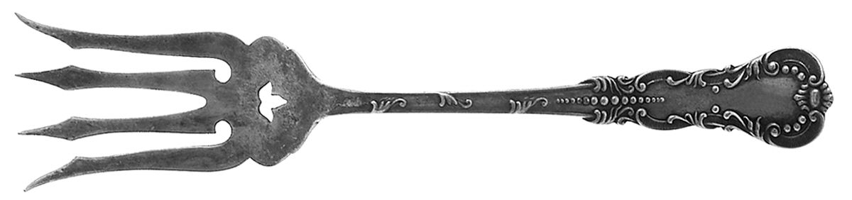 HCU2 (Sterling) Small Chipped Beef Fork by H H Curtis & Co-1