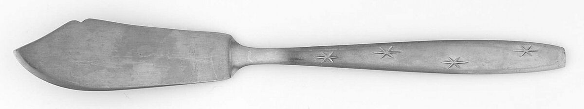 UNF74 (Stainless) Flat Handle Master Butter Knife by Unknown Mfg Silver-1