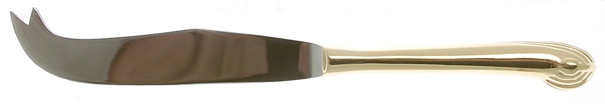 UNF488 (Gold Electroplate) Solid Cheese Serving Pick by Unknown Mfg Silver-1