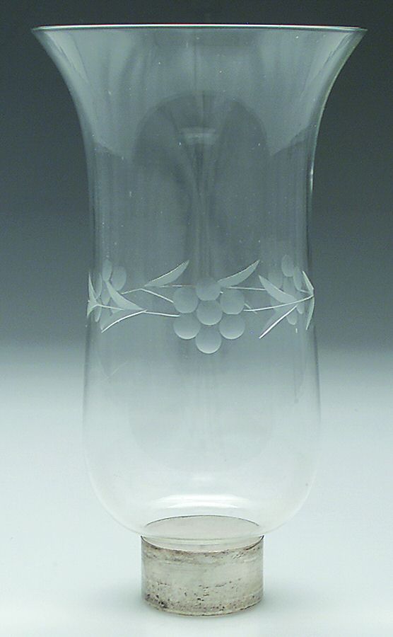 Glass and Plastic Liners (Hollowware) Hurricane Lamp Globe Liner by Unknown Manufacturer-1