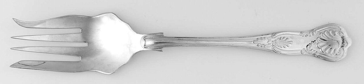 Kings (Silverplate) Solid Salad Serving Fork by S.G. Silverplate (England)-1