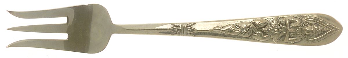 Siam-Brass-Full Figure Buddha Individual Salad Fork by Unknown Mfg Silver-1